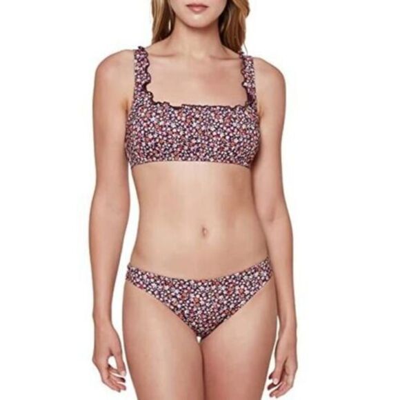 Sanctuary SAMG22129 Small Retrograde Micro Garden Square Neck Bralette Swim Top - Picture 8 of 9